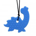 Sensory Oral Motor Aids Chew Necklace for Boys Girls Silicone Dinosaur Chewy Jewelry for Autism ADHD Baby Nursing or Special Needs Kids - Reduces Chewing Biting Fidgeting for mild Chewers