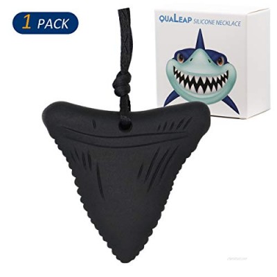 Shark Tooth Chew Necklace for Kids  Boys or Girls - Sensory Oral Motor Aids Teether Toys for Autism  ADHD  Baby Nursing or Special Needs- Reduces Chewing Biting Fidgeting for Kids Adult Chewers