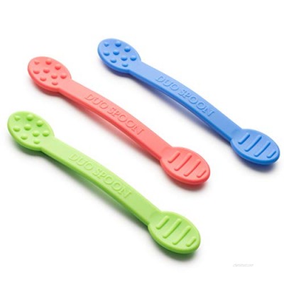 Special Supplies Duo Spoon Oral Motor Therapy Tools  3 Pack  Textured Stimulation and Sensory Input Treatment for Babies  Toddlers or Kids  BPA Free Silicone with Flexible  Easy Handle
