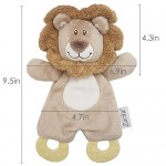 Zocita Baby Snuggle Plush Teether Soothe Cuddly Teethe Toy(Lion)