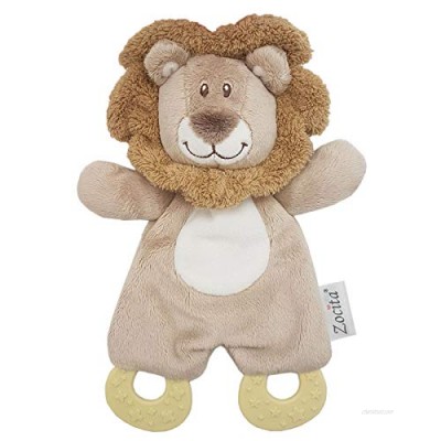Zocita Baby Snuggle Plush Teether  Soothe Cuddly Teethe Toy(Lion)