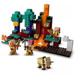LEGO 21168 Minecraft The Warped Forest Nether Playset with Huntress  Piglin and Hoglin  Toys for Kids 8 + Years Old