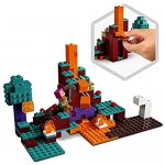 LEGO 21168 Minecraft The Warped Forest Nether Playset with Huntress  Piglin and Hoglin  Toys for Kids 8 + Years Old