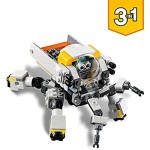 LEGO 31115 Creator 3 in 1 Space Mining Mech  Space Robot Toy  Cargo Carrier  Action Figure Building Set with Alien Figure