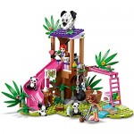 LEGO 41422 Friends Panda Jungle Tree House Playground Set with Olivia & Animals Figures  Jungle Rescue Series