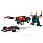 LEGO 42106 Technic Stunt Show Truck & Bike Toys Set  2in1 Model with Pull-Back Motor and Trailer