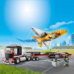 LEGO 60289 City Great Vehicles Airshow Jet Transporter Truck Toy with Trailer and Jet Aeroplane