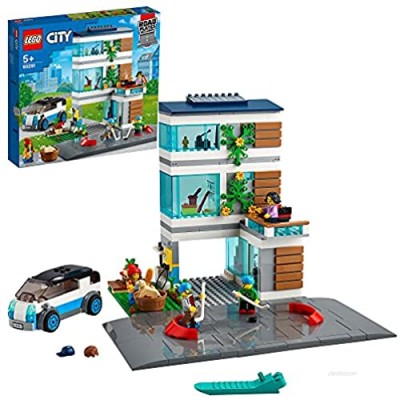 LEGO 60291 City  Family House Modern Dollhouse Building Set with Road Plates