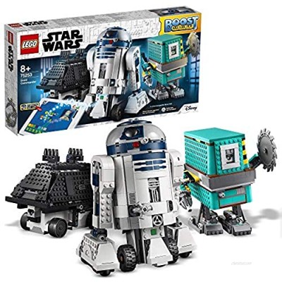 LEGO 75253 Star Wars BOOST Droid Commander 3 Robot Toys in 1 Set incl. R2-D2 App Controlled Programmable Interactive Robots Robotics Coding Kits for Kids