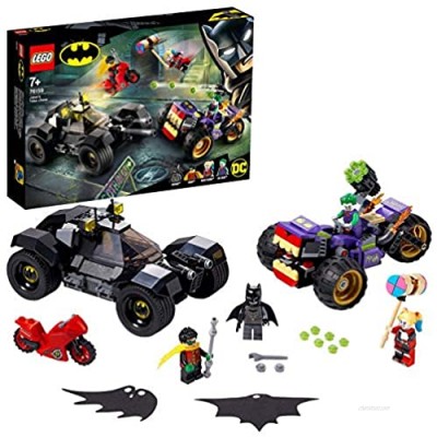 LEGO 76159 Super Heroes DC Batman Joker's Trike Chase with Batmobile  Harley Quinn & Robin Minifigures