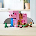 LEGO Minecraft The Pig House 21170 Minecraft Toy Featuring Alex a Creeper and a House Shaped Like a Giant Pig New 2021 (490 Pieces)