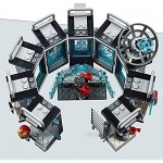 Super Heroes LEGO 76125 Marvel Avengers Iron Man Hall of Armor  Modular Lab with 6 Marvel Universe Minifigures  Playset