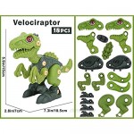 UiDor Take Apart Dinosaur Toys Building Blocks Kit with Electric Drill DIY Building Construction Toy Set Best Gifts for Age 3 4 5 6 7 8 Year Old Boys and Girls (Set2)