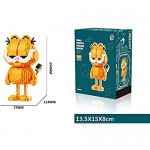 1032Pcs + Garfield Diamond Building Block Cat Figures Model Micro Bricks for Children Mini Block Toys