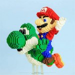 Flying Mario Mini Block Nano Bricks Toys Yoshi Figure Model Series Building Blocks Educational Toy Kids Gifts (3300Pcs)