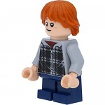 LEGO Harry Potter Mini Figure Ron Weasley as Child in Checked Hoodie with Magic Wands
