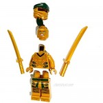 LEGO Ninjago Mini Figure Lloyd Golden Ninja / Golden Ninja with Bonus Weapons