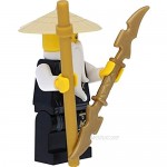 LEGO Ninjago Minifigure: Sensei Wu in Black Robe with Weapons (Legacy)