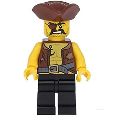 LEGO Pirate Minifigure with Tattoo on Chest and eye pad