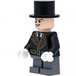 LEGO Super Heroes / Batman Mini Figure Penguin with Brown Fur Collar and Umbrella
