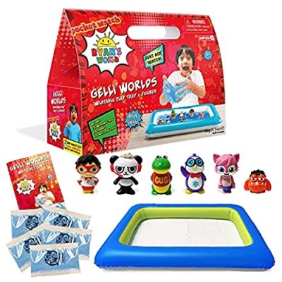 Ryan’s World Gelli Worlds from Zimpli Kids 5 Use Pack 8 x Ryan’s World Figures Inflatable Tray Children’s Imaginative Playset for Boys and Girls Certified Biodegradable Powder