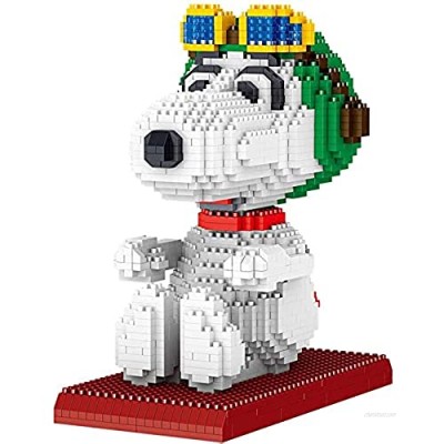 Snoopy Series Cartoon Animal Dog Model Small Particles Building Blocks Mini Micro Bricks Child Toys for Gift