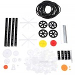 92pcs Plastic Gears Pulley Module 0.5 Robot Parts DIY Necessary Model Toys