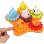 Colorful Animal Gears Toy Gears Building Blocks Construction Set Mechanical Gears Building Block Preschool Educational Toy for Boys Girls Kids
