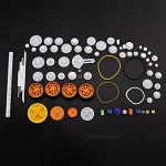 Create idea 78Pcs Toy Car Gear Axle Belt Plastic Package Model Accessories Set DIY RC Airplane Robot Project Assorted