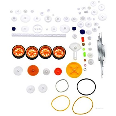 Create idea 78Pcs Toy Car Gear Axle Belt Plastic Package Model Accessories Set DIY RC Airplane Robot Project Assorted
