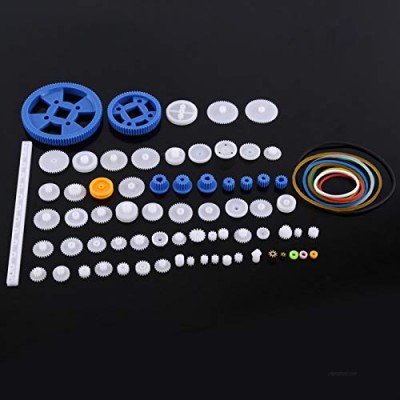 DIY Parts Plastic Gears Set for replacing old or broken parts for DIY electric toys(80 gear packs)