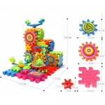 Fenteer 81 Piece 3D DIY Interlocking Learning Gears Construction Gear Building Toy Set for Kids Children