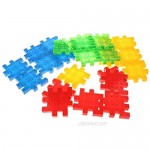 Fenteer 81 Piece 3D DIY Interlocking Learning Gears Construction Gear Building Toy Set for Kids Children
