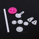Fockety Gears Pulley Wearable Gears Kits Plastic Small Parts Technology for Car Robots(Essence Edition 85 Gear Pack)