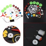 Gears Pulley Toy Motors Toy Parts Plastic Gear Kit Toy Car DIY Accessories Motor Worm Belt Bushings Pulley Wheel Assortment