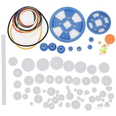 Huakii April Gift Plastic Gear Set Interesting Exquisite Scientific Production Beautiful Appearance DIY Robot Gear Pulley Sleeve Suitable for Family For Experiment