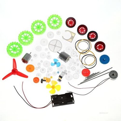 Plastic Gear Kit Toy Gear Set Car DIY Accessories Motors Worms Belts Bushings Pulleys Wheels Gears