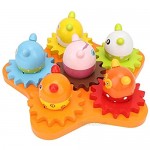 Pssopp Building Block Toys Colorful Animal Mechanical Gears Toy Mechanical Gears Building Block Educational Gears Toy