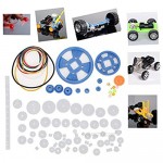 Summer Surprise DIY Robot Gear Motor Exquisite Plastic Gear Set Interesting 80pcs For Children's Learning Gifts School For Diy Manual The Best Gift for a Friend