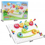 Tomaibaby Gear Wheel Toy Gears Building Toys Set Early Stem Toys for Home Indoor Educational Learning Toys Assorted Color