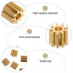 Tool Supplies - 20 Pcs Copper Pinion 9 Tooth Thickness 2mm Mechanical Gear Small Modulus Gear