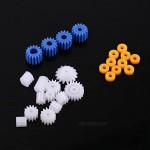 Toy Accessories Spindle Gear 26pcs Spindle Worm Gear 2MM/2.3MM/3MM Shaft Gear Motor Gears Small Parts for DIY Model Technology Cars