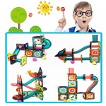 101 pcs Magnetic Building Blocks Toys Stacking Set for Kids and Adult 3D Building Blocks Construction Playboards Educational Toys for Over 3 Year Old Boys Girls