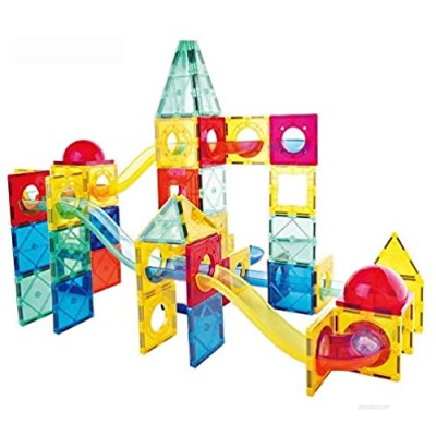 CuteLife Magnetic Building Blocks The Color Window Magnetic Building Tiles Set For Preschool Toddlers Magnetic Tiles Building Blocks Toys 134 PCS (Color : Multi-colored Size : 134PCS)
