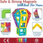 Limmys Magnetic Building Blocks – Unique Construction Toys for Boys and Girls – STEM Educational Toy – Includes 42 Pieces Idea Book & a Bonus Velvet Drawstring Bag