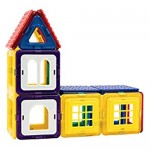 Magformers 705007 Wow House Magnetic Construction Toy. Makes 20 Different Houses. Comes With Puzzle Sheets and Building Cards.