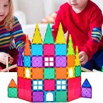 Magnetic Building Block Toy Children Magnet Construction Building Toy Educational Magnetic Construction Piece Engineering Toys Set for Kids(Multi-Color)