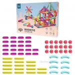 Magnetic Building Sticks Set 64 Pcs Magnet Blocks Sculpture Toys Magnet Building Blocks Construction Set Educational Building Playing Stacking Game Toys Great Gift for Kids and Toddlers (64PCS)