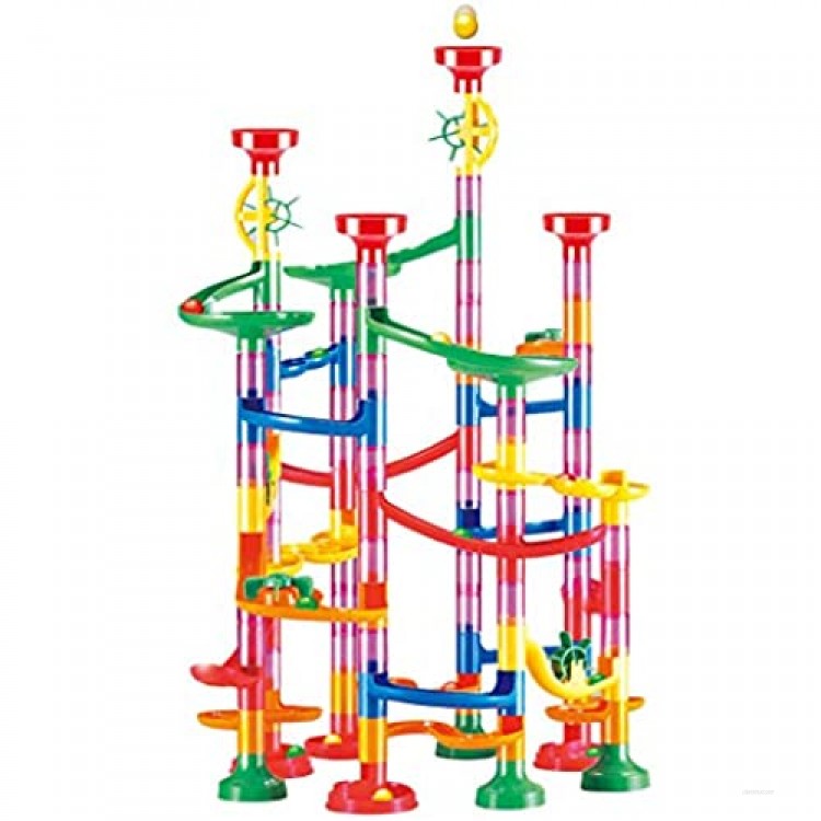 Marble Run Race Set Giant Construction Building Blocks Toy Game Track Kid Maze Early Education Toy Track Ball Pipe Assembly Building Blocks