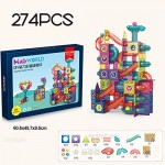 TGRBOP 274 PCS Magnetic Building Blocks Tiles 3D Pipe Construction Toys For Kids Magnet Tiles Set Game Gift For Boys & GirlsCreativity & Educational Building Toys